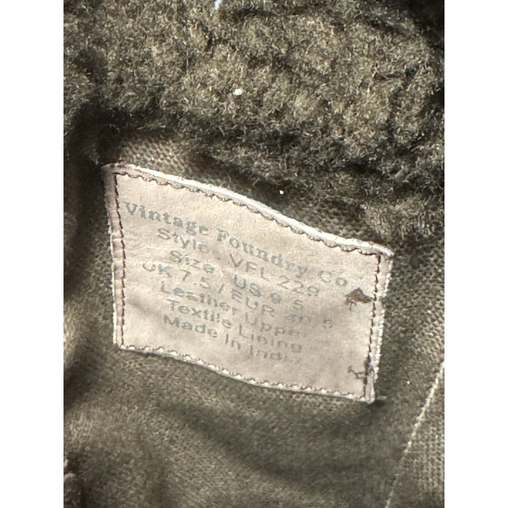 Vintage Foundry Co VFL-226 Brown Leather Shearling Riding Boots Women's 9 - Picture 6 of 10